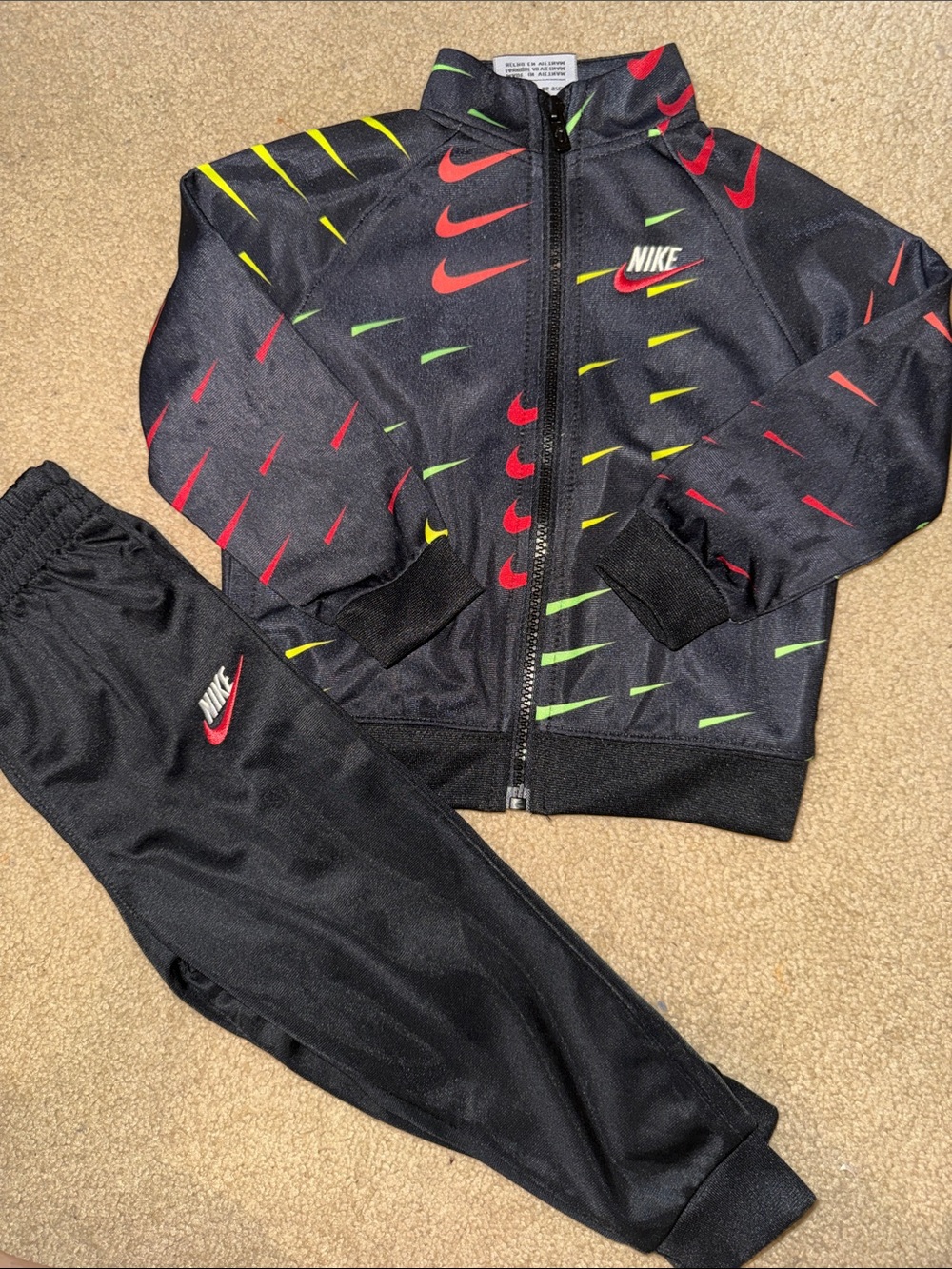 Nike track suit - gently worn 1x - size 24 m
